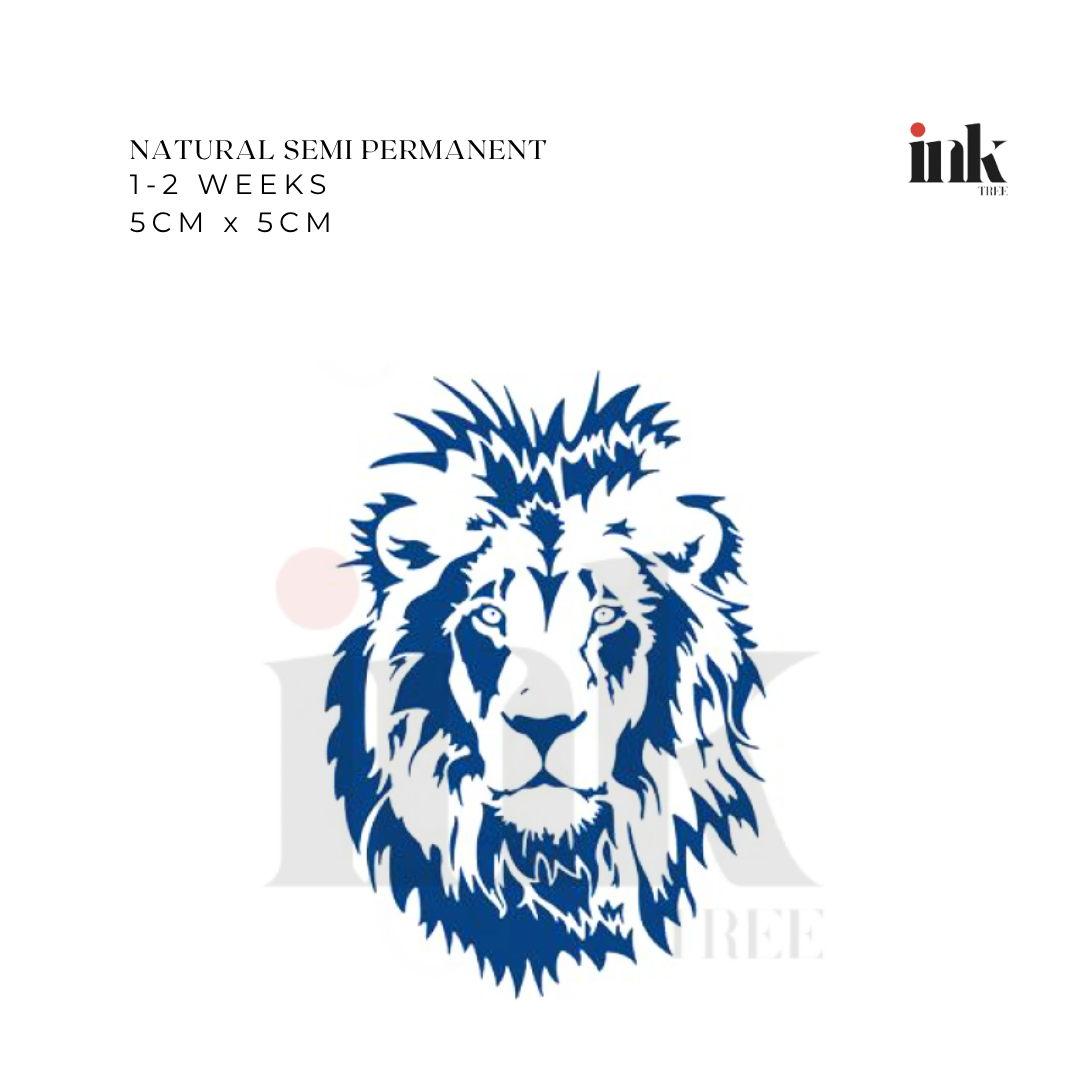 Lion Temporary Tattoo (Small)