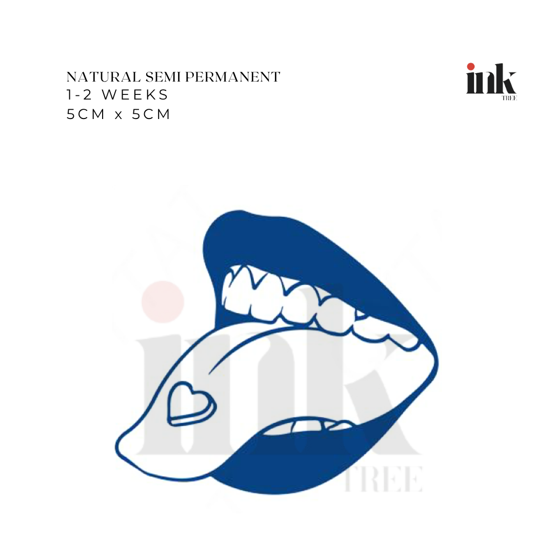 Lips Temporary Tattoo (Small)