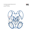 Angry Bear Temporary Tattoo (Small)