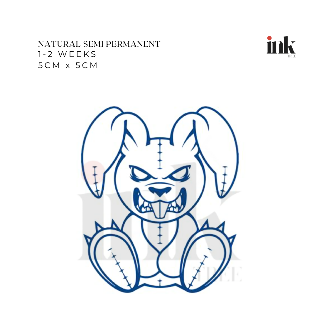 Angry Bear Temporary Tattoo (Small)