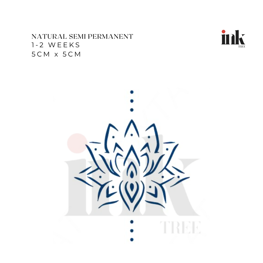 Lotus Flower Temporary Tattoo (Small)