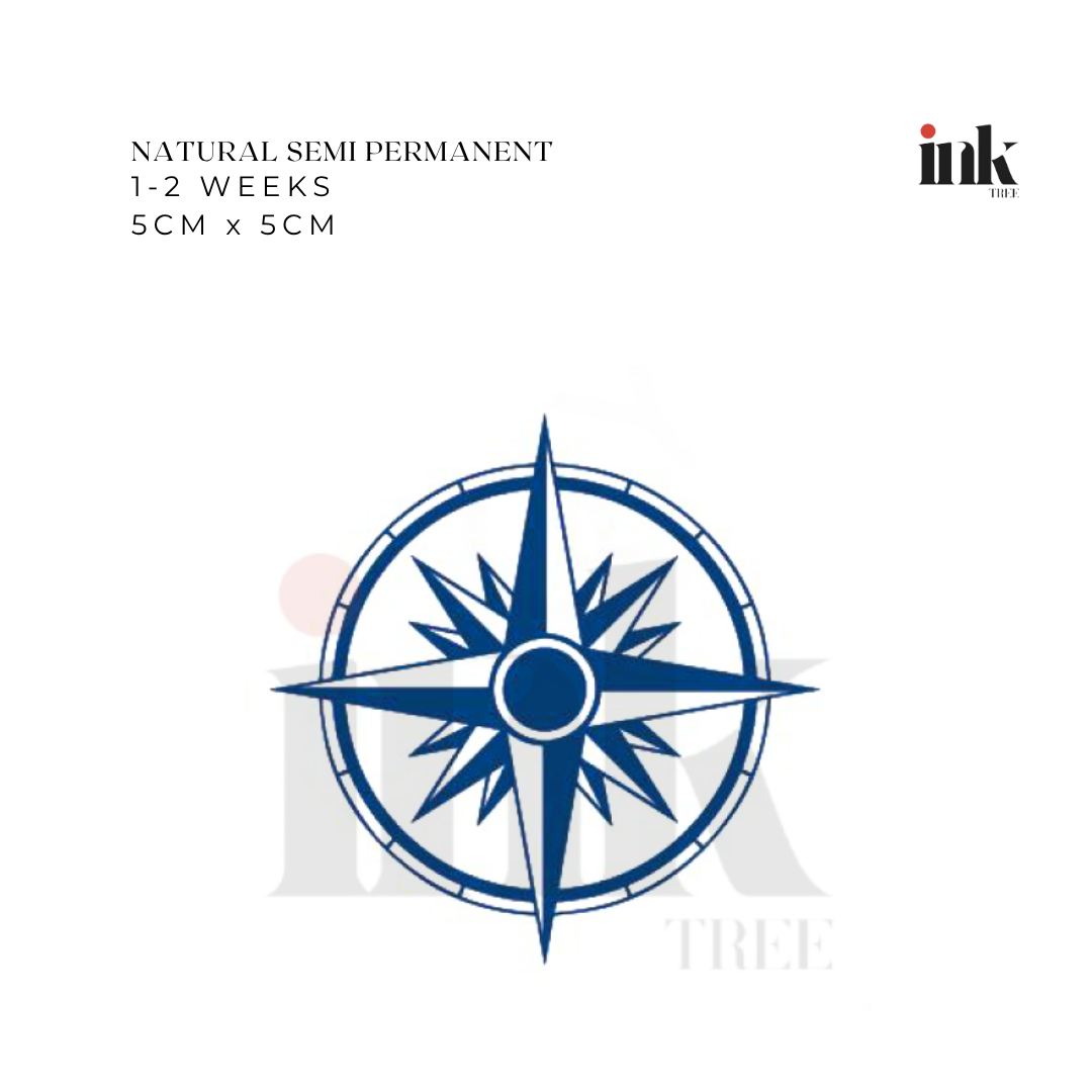 Compass Temporary Tattoo (Small)