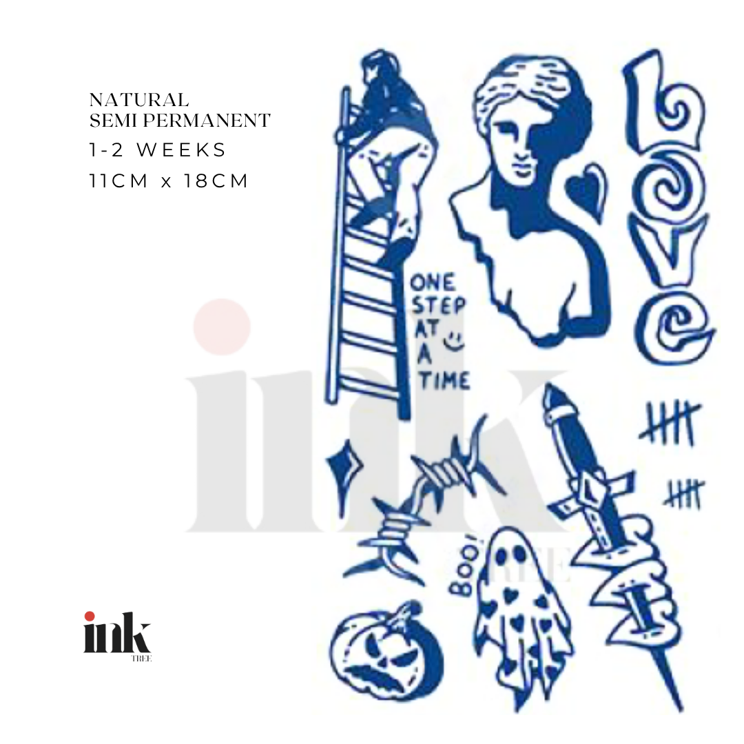 Mixed Flash Temporary Tattoos III (Medium)