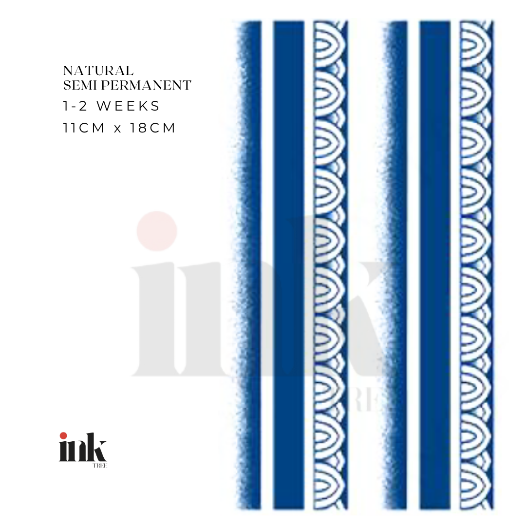 Tribal Armband Temporary Tattoo (Medium)