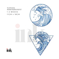 Ocean Waves Temporary Tattoo (Medium)