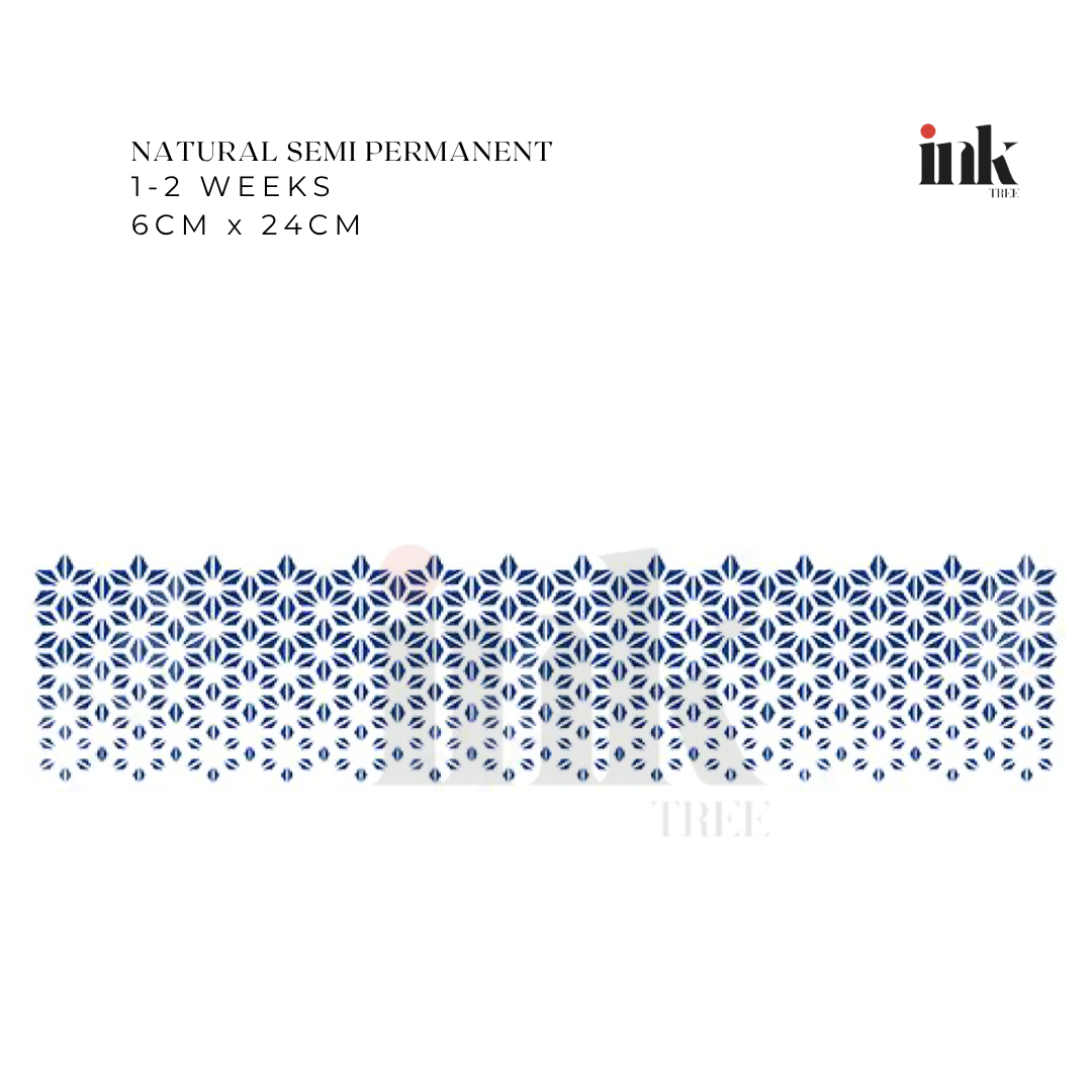 Geometric Wrist Band Temporary Tattoo