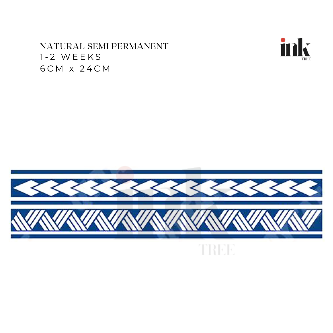 Tribal Wrist Band Temporary Tattoo