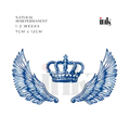 Angel Wings & Crown Temporary Tattoo (Medium)