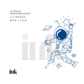 Astronaut Funny Temporary Tattoo (Medium)