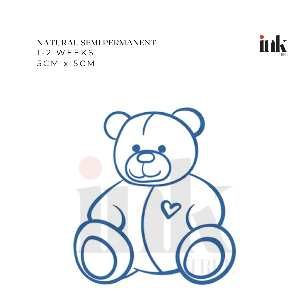 Cute Bear Temporary Tattoo (Small)