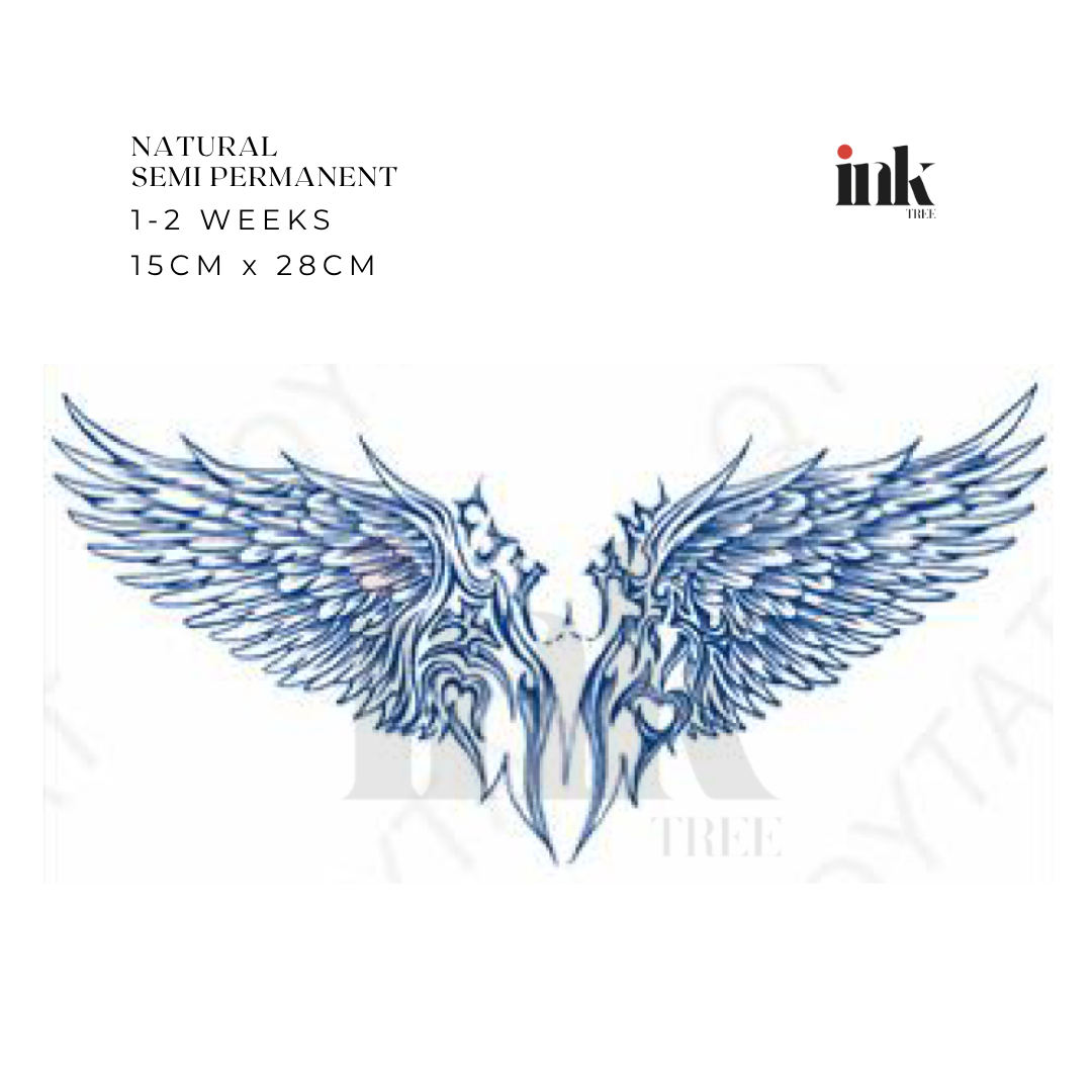 Angel Wings Temporary Tattoo (Full Chest)